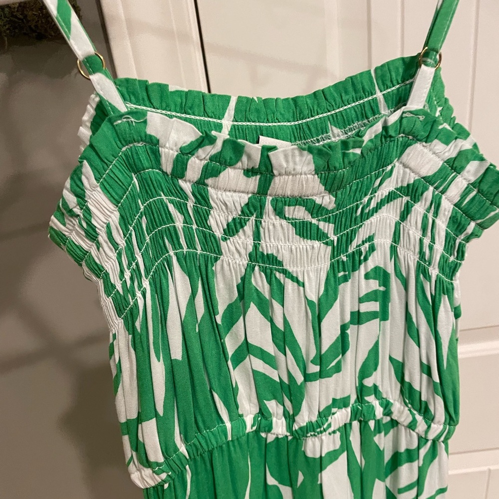 Lilly Pulitzer green tropical jumper -Sz L